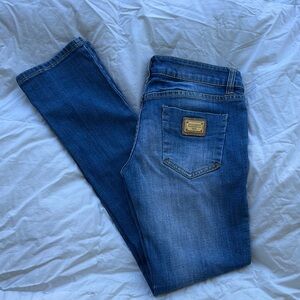 Dolce & Gabbana Blue Straight Leg Jeans